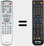 Replacement remote control for REMCON041