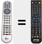 Replacement remote control for AKB30377805