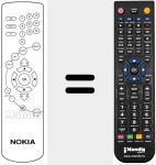 Replacement remote control for REMCON483