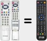 Ersatzfernbedienung f&uuml;r RC U07 RB