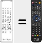 Replacement remote control for RC100