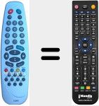 Ersatzfernbedienung für RC1040