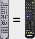 Replacement remote control for RC6182