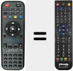 Replacement remote control for REMCON172