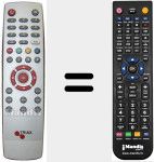 Replacement remote control for REMCON019