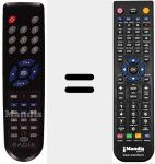 Replacement remote control for REMCON053