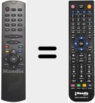 Replacement remote control for RC 2546 (31000529)