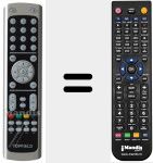 Replacement remote control for TP401