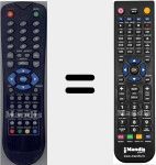 Replacement remote control for LCD71907220