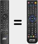 Replacement remote control for LTV001