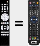 Replacement remote control for Quadriga001