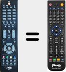 Ersatzfernbedienung für RL57B