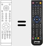 Replacement remote control for RC1050