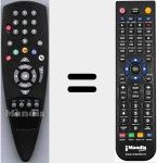 Replacement remote control for RC2000