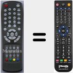 Replacement remote control for RC47TXT