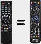 Replacement remote control for ZEGS90501335