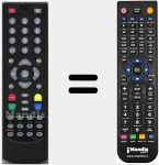 Replacement remote control for TDT1500