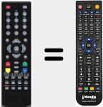 Replacement remote control for TDT9000
