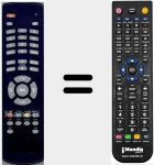 Replacement remote control for DVBS410