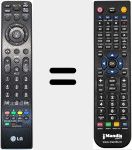 Replacement remote control for MKJ42519626