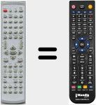 Replacement remote control for CTDVD37