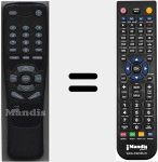 Replacement remote control for 1512