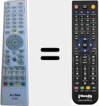 Replacement remote control for W153D