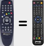 Replacement remote control for RS210P