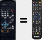 Replacement remote control for T5564EV