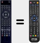 Ersatzfernbedienung für TVH-1950