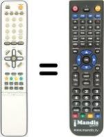 Replacement remote control Kiamo LCD42HDTK