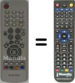 Gleichwertige Fernbedienung Samsung WHV14487