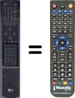 Replacement remote control LG WHV3981