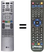 Replacement remote control LG WHV14254