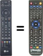 Replacement remote control LG WHV15946