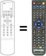 Gleichwertige Fernbedienung Toshiba WHV14669