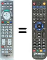 Gleichwertige Fernbedienung Panasonic WHV12224