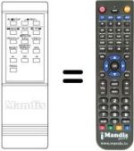 Replacement remote control MEMOREX VR-2150