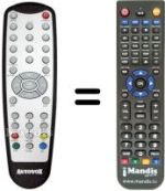 Replacement remote control BENZEX MTR 9100
