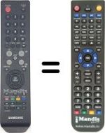 Gleichwertige Fernbedienung Samsung HVS54876