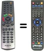 Replacement remote control Humax HVS53377