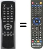 Replacement remote control HVS54949