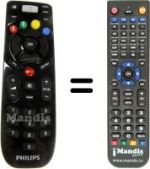 Gleichwertige Fernbedienung Philips HVS57261