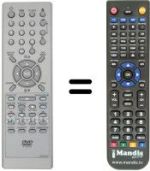 Replacement remote control NordMende TVD 14