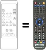 Replacement remote control AKURA TV A 1