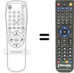 Replacement remote control 10104 N