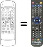 Replacement remote control SENDAY 1407