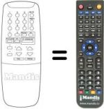 Replacement remote control 1410