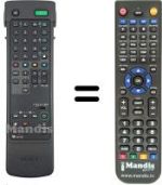 Gleichwertige Fernbedienung Sony KV-X 2981 D