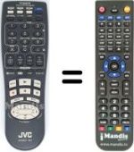 Gleichwertige Fernbedienung JVC HR-J790 EU